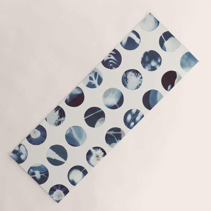 Botanical Cyanotypes Yoga Mat Gallery Image 1