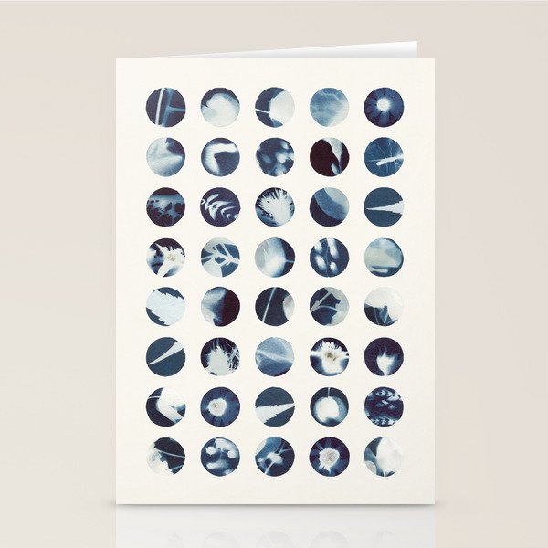 Botanical Cyanotypes Stationery Card Gallery Image 1