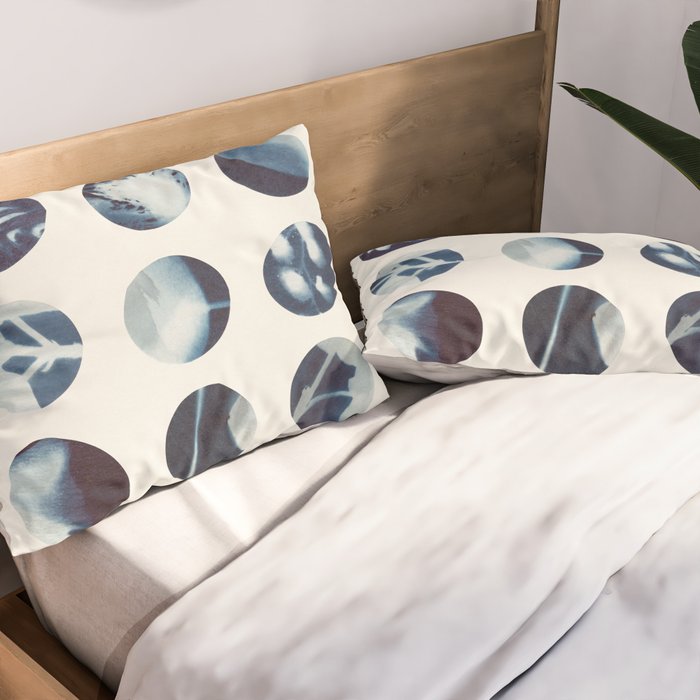 Botanical Cyanotypes Pillow Sham Gallery Image 2
