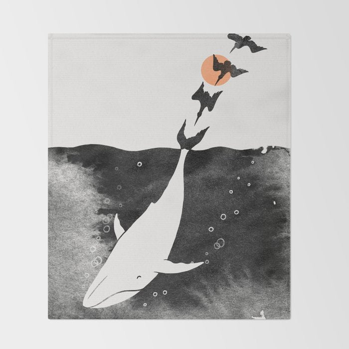 Dive into Happiness Throw Blanket Gallery Image 2