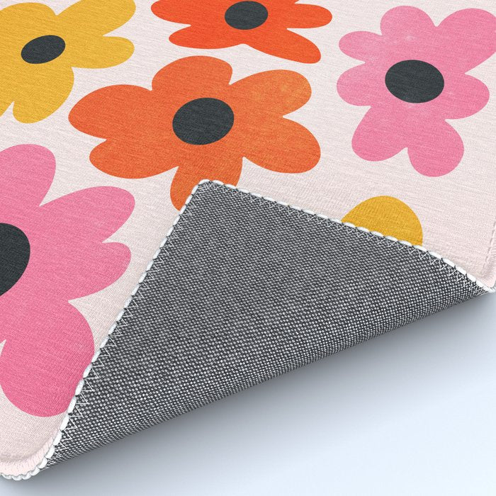 Retro Flowers: Pastel Edition Rug Gallery Image 4