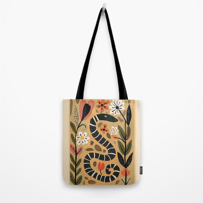 Striped Garden Snake I Tote Bag Gallery Image 2