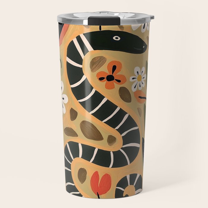 Striped Garden Snake I Travel Mug Gallery Image 1