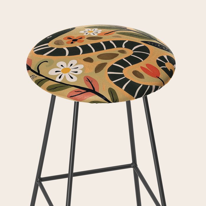 Striped Garden Snake I Stool Gallery Image 2