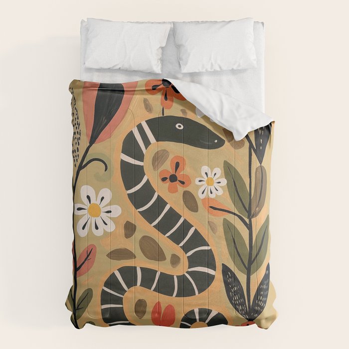 Striped Garden Snake I Comforter Gallery Image 1