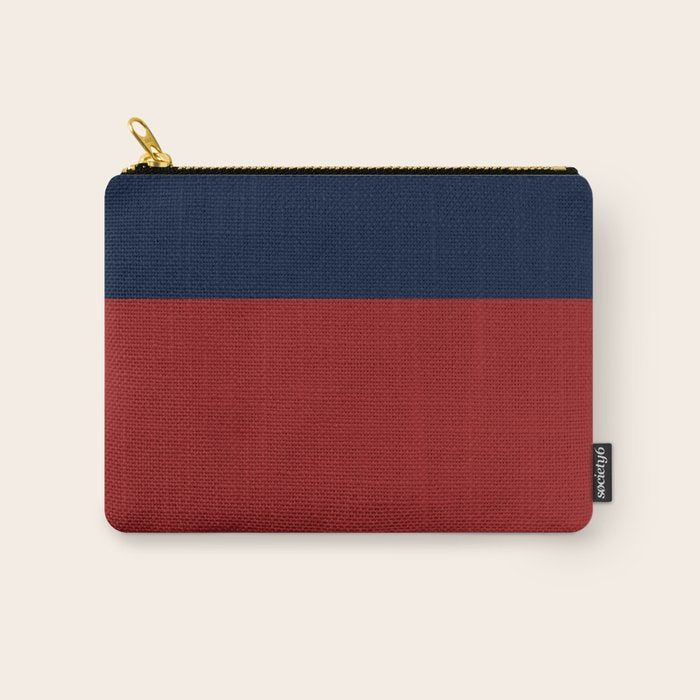 Navy Bold Red Stripe Carry All Pouch Gallery Image 1