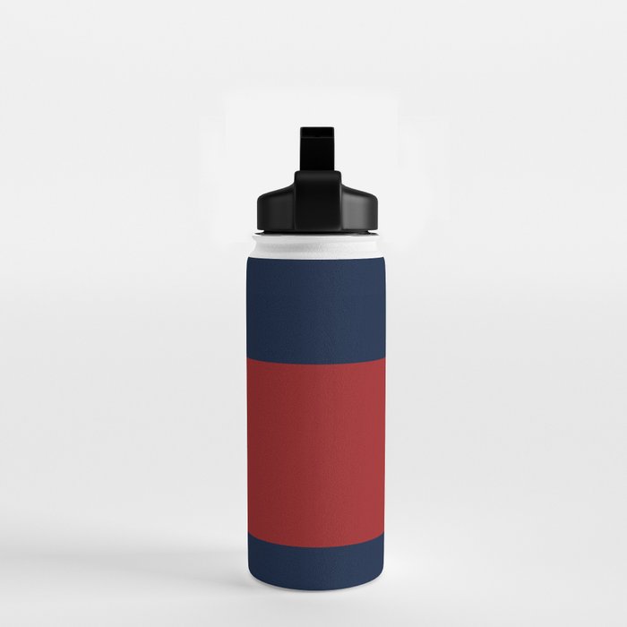 Navy Bold Red Stripe Water Bottle Gallery Image 2