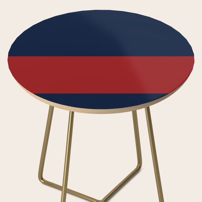 Navy Bold Red Stripe Side Table Gallery Image 2