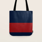 Navy Bold Red Stripe Tote Bag Gallery Image 1