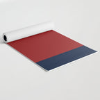 Navy Bold Red Stripe Yoga Mat Gallery Image 2