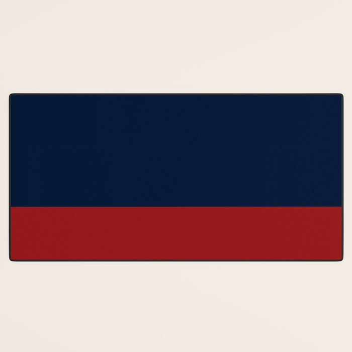 Navy Bold Red Stripe Desk Mat Gallery Image 3