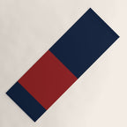 Navy Bold Red Stripe Yoga Mat Gallery Image 1