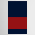 Navy Bold Red Stripe Tablecloth Gallery Image 2