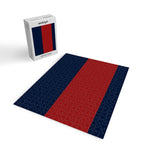 Navy Bold Red Stripe Jigsaw Puzzle Gallery Image 2