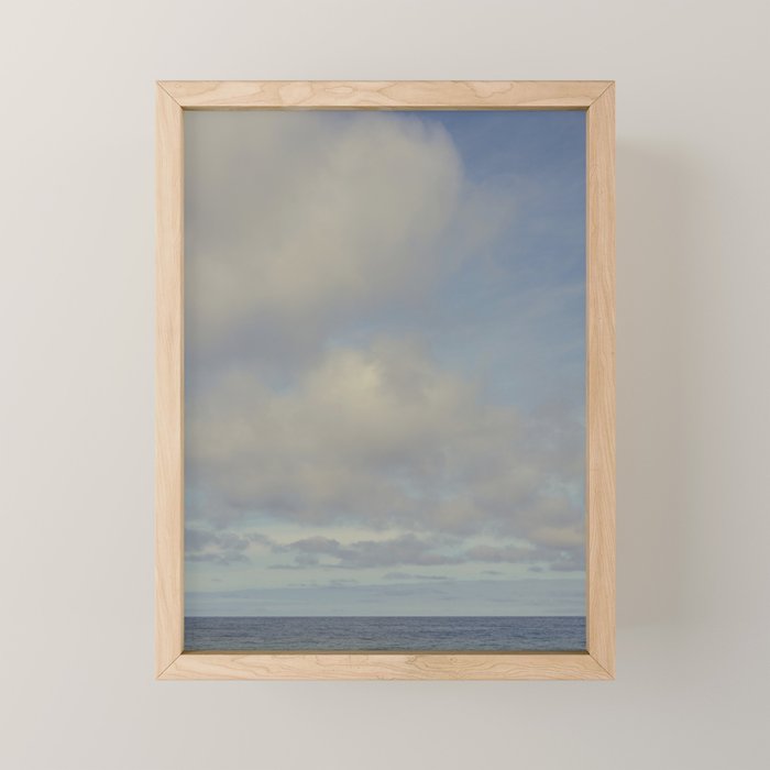 clouds and sea no. 2 - nature ocean photograph Mini Art Print Gallery Image 1