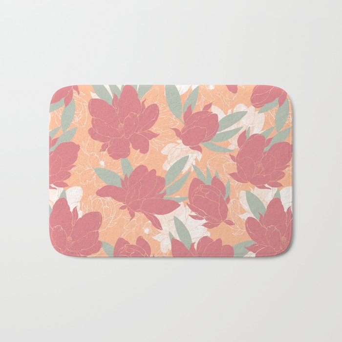 Big floral blossoms PF3 Bath Mat Gallery Image 1