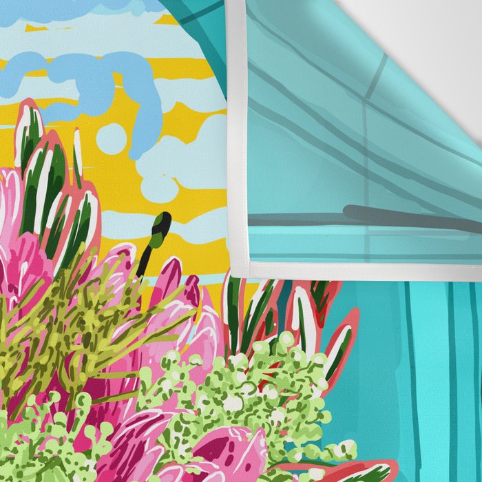 The Good Vibes Flower Pot Wall Tapestry Gallery Image 3
