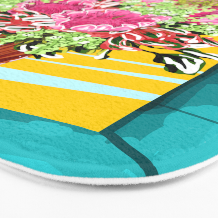 The Good Vibes Flower Pot Bath Mat Gallery Image 3