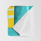 The Good Vibes Flower Pot Throw Blanket Gallery Image 3