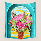 The Good Vibes Flower Pot Wall Tapestry Gallery Image 4