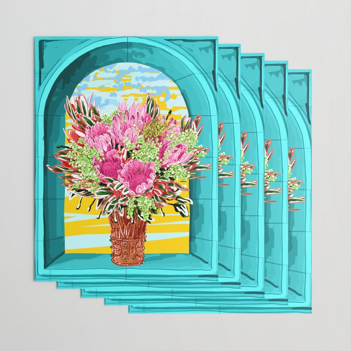 The Good Vibes Flower Pot Wrapping Paper Gallery Image 3