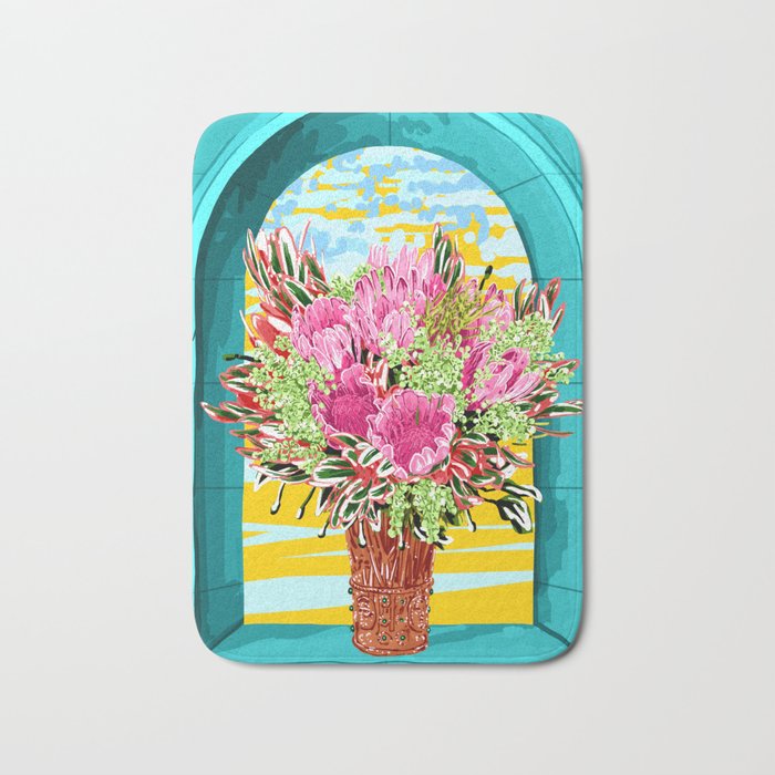 The Good Vibes Flower Pot Bath Mat Gallery Image 1