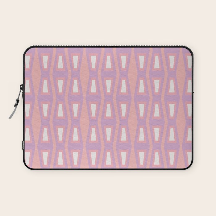Pink Asymetrical Geometric Laptop Sleeve Gallery Image 1