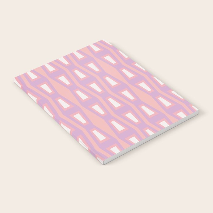 Pink Asymetrical Geometric Notebook Gallery Image 1
