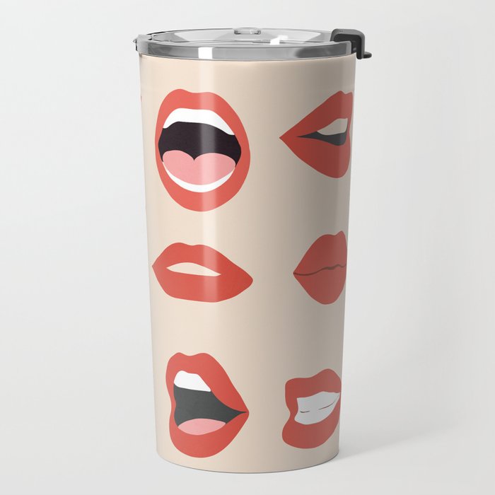 Lips III Travel Mug Gallery Image 2