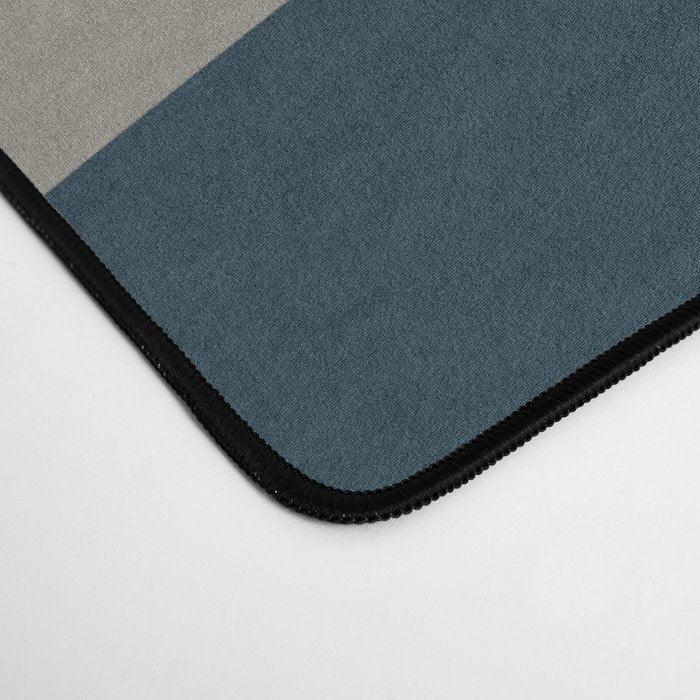 Midcentury Modern Abstract 2 in Mustard, Navy Blue, and Gray Desk Mat Gallery Image 4