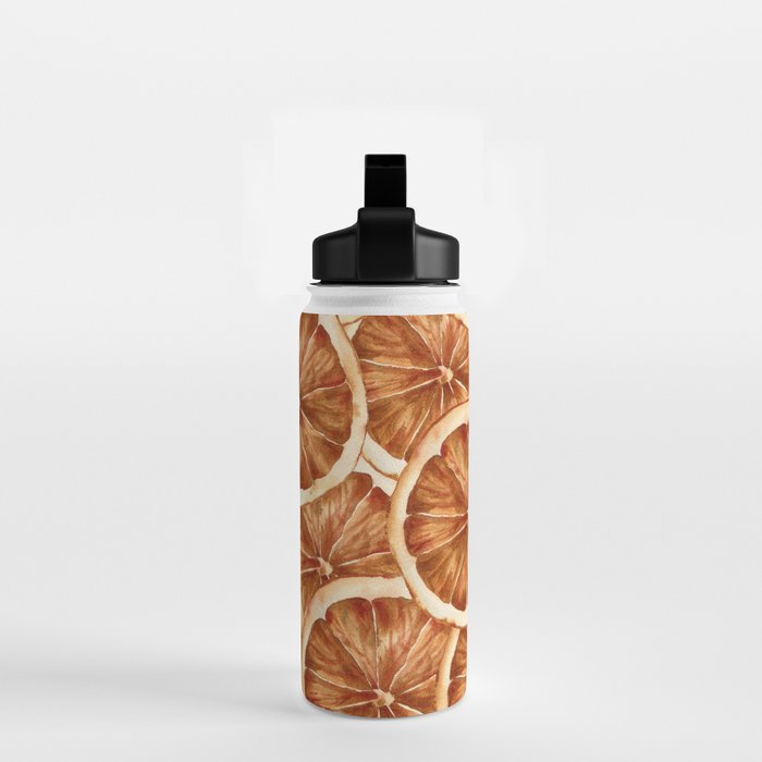 Watercolor, Festive Oranges Water Bottle Gallery Image 2