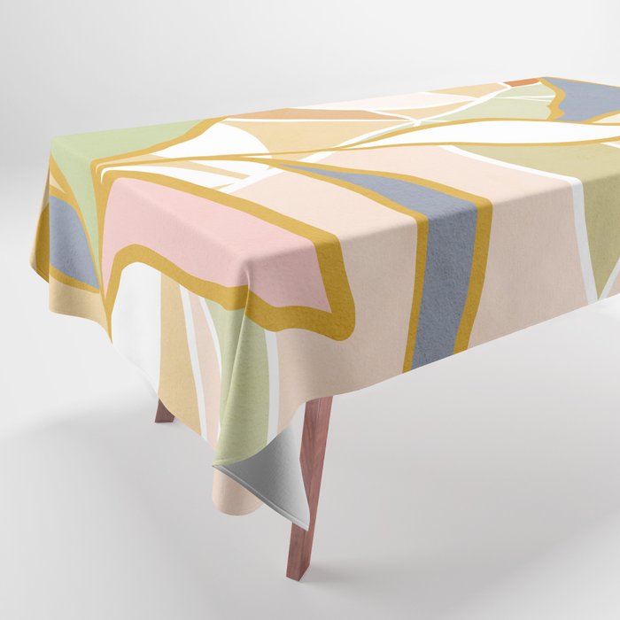 Closer to Nature Nº1 - Pastel line-art Tablecloth Gallery Image 1