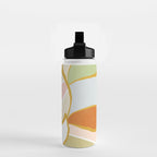Closer to Nature Nº1 - Pastel line-art Water Bottle Gallery Image 2