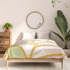 Closer to Nature Nº1 - Pastel line-art Comforter Gallery Image 3