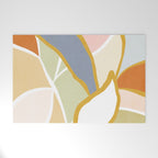 Closer to Nature Nº1 - Pastel line-art Welcome Mat Gallery Image 1