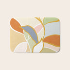 Closer to Nature Nº1 - Pastel line-art Bath Mat Gallery Image 1