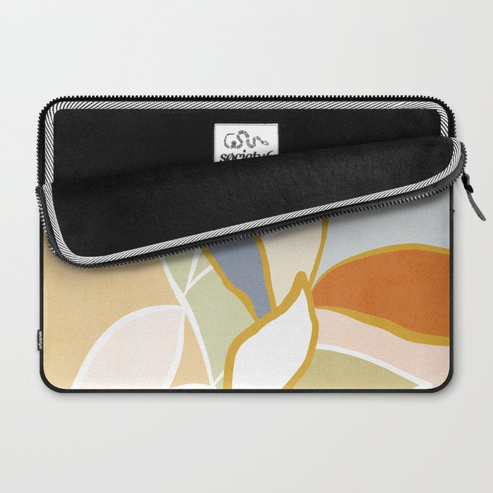 Closer to Nature Nº1 - Pastel line-art Laptop Sleeve Gallery Image 2