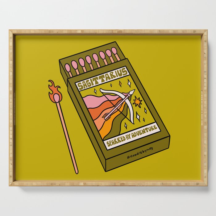 Sagittarius Matchbox Serving Tray Gallery Image 1