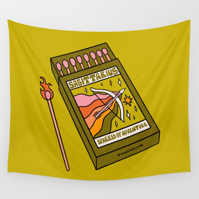 Sagittarius Matchbox Wall Tapestry Gallery Image 1