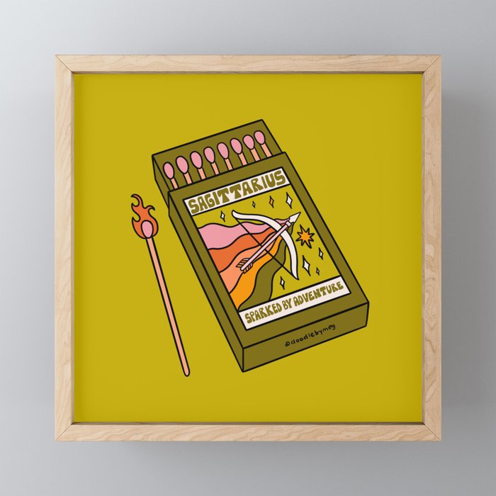 Sagittarius Matchbox Mini Art Print Gallery Image 1