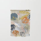 Tropical Foliage Pattern 1 - Retro Boho Wall Hanging Gallery Image 1