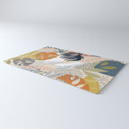 Tropical Foliage Pattern 1 - Retro Boho Rug Gallery Image 3