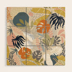 Tropical Foliage Pattern 1 - Retro Boho Wood Wall Art Gallery Image 1