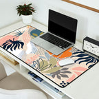 Tropical Foliage Pattern 1 - Retro Boho Desk Mat Gallery Image 2