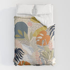 Tropical Foliage Pattern 1 - Retro Boho Duvet Cover Gallery Image 6
