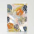 Tropical Foliage Pattern 1 - Retro Boho Stationery Card Gallery Image 2