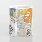 Tropical Foliage Pattern 1 - Retro Boho Coffee Mug Gallery Image 4
