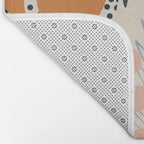 Tropical Foliage Pattern 1 - Retro Boho Bath Mat Gallery Image 2