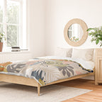 Tropical Foliage Pattern 1 - Retro Boho Duvet Cover Gallery Image 2