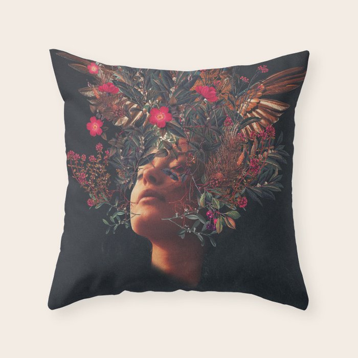 Kissing Rosa Throw Pillow Gallery Image 6